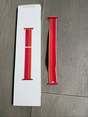Apple Nylon Sport Loop Watch Band in Red and Orange - 41mm - BRAND NEW